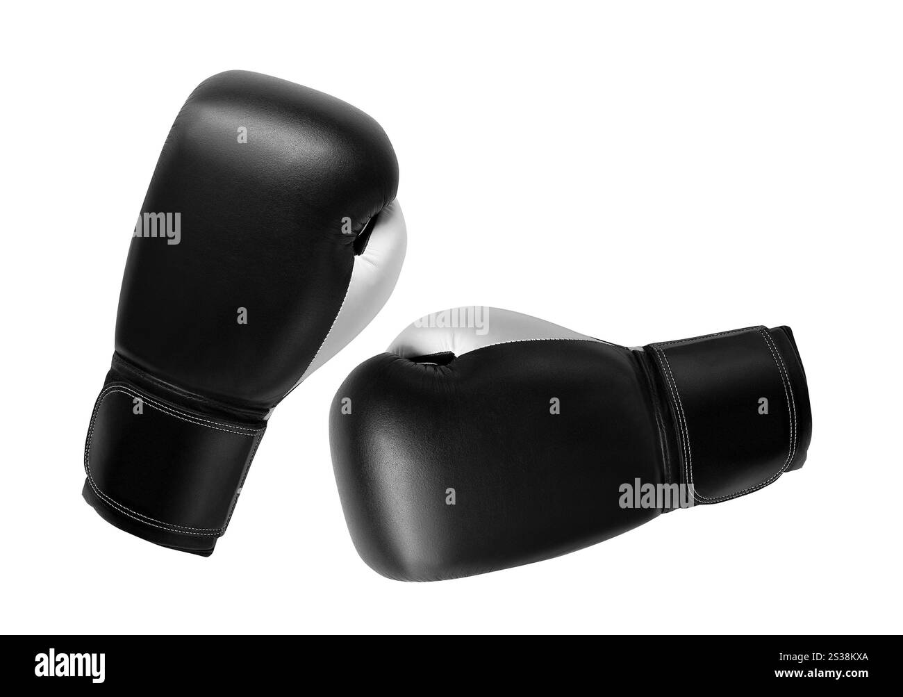 un paio di guanti isolati su sfondo bianco. un paio di guanti Foto Stock