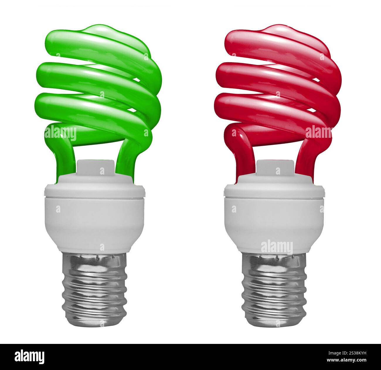 Lampadina isolata su sfondo bianco. Lampadina Foto Stock