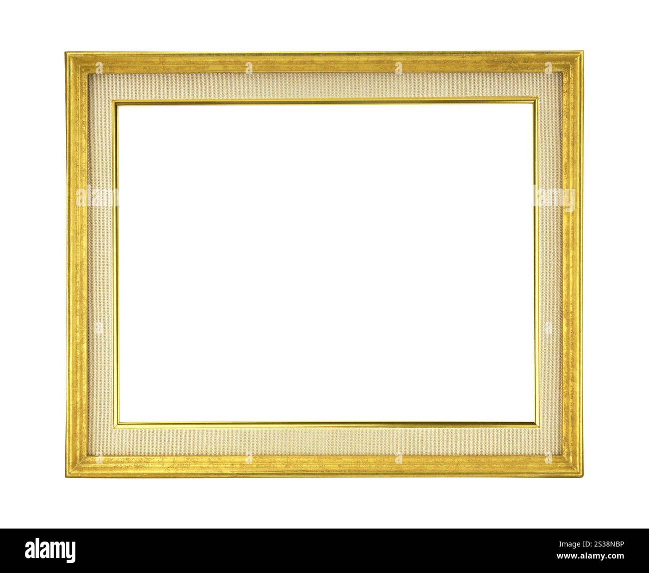 cornice vintage isolata su bianco. cornice vintage Foto Stock