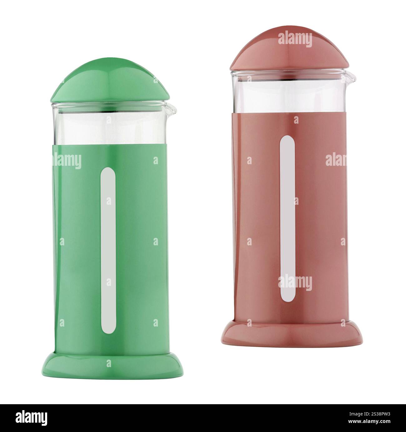 Stampa francese vuota su sfondo bianco. Sistema di stampa francese vuoto Foto Stock