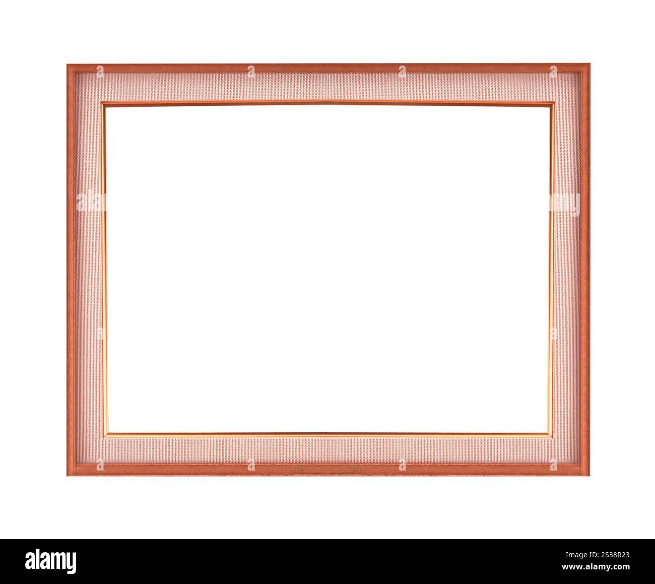 cornice isolata su sfondo bianco. telaio isolato Foto Stock