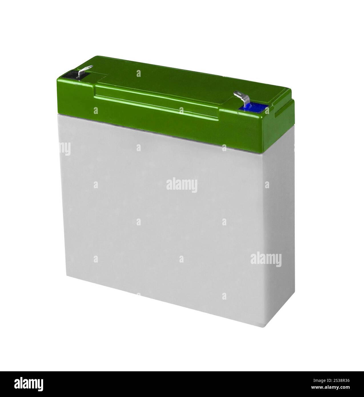 Batteria isolata su sfondo bianco. Batteria con isolamento su un bianco Foto Stock