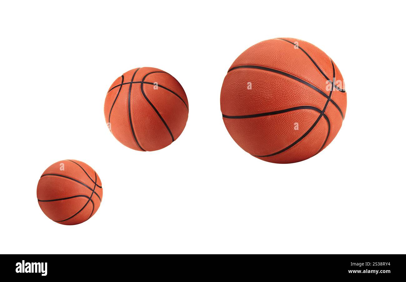 Sfera isolata su sfondo bianco. Sfere isolate Foto Stock