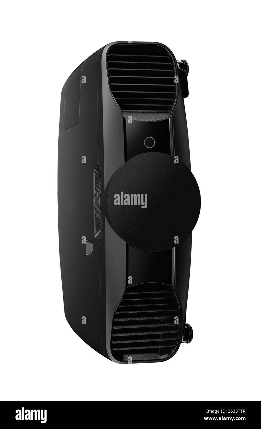 Proiettore isolato su sfondo bianco. Proiettore isolato Foto Stock