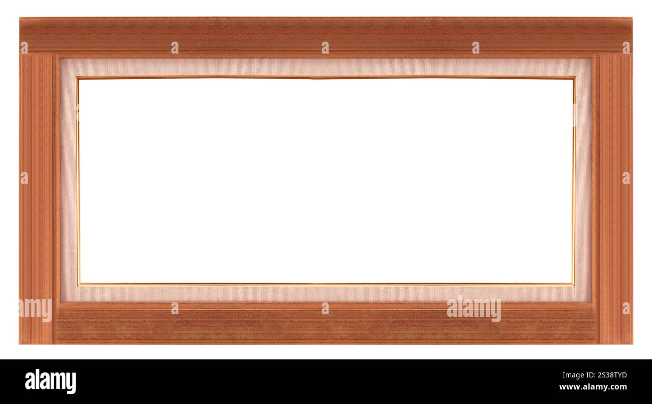 cornice isolata su sfondo bianco. telaio isolato Foto Stock