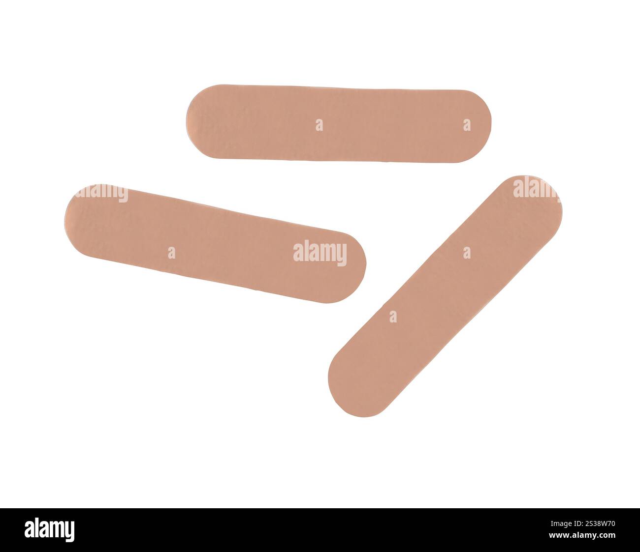 Banda di gesso isolati su sfondo bianco Foto Stock
