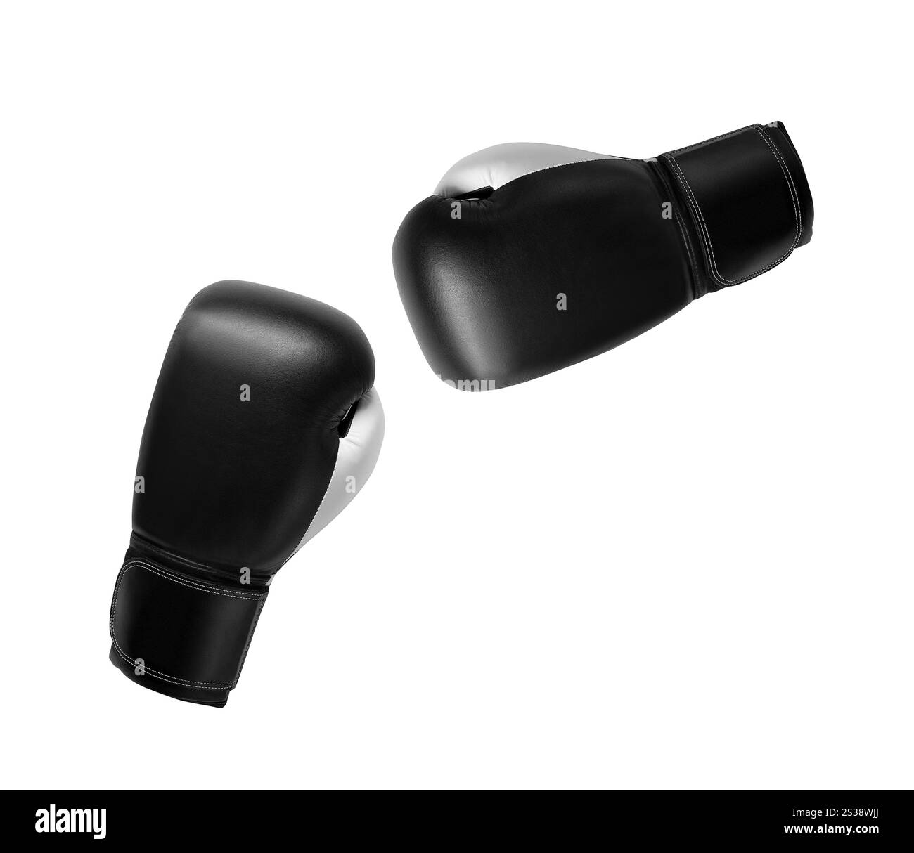 un paio di guanti isolati su sfondo bianco. un paio di guanti isolati Foto Stock
