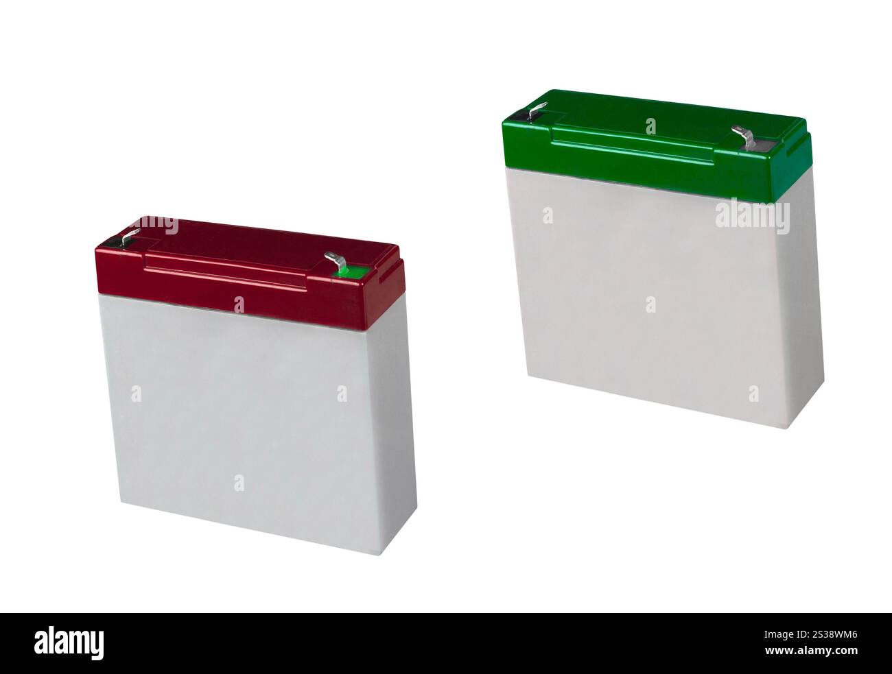 Batteria isolato su sfondo bianco Foto Stock