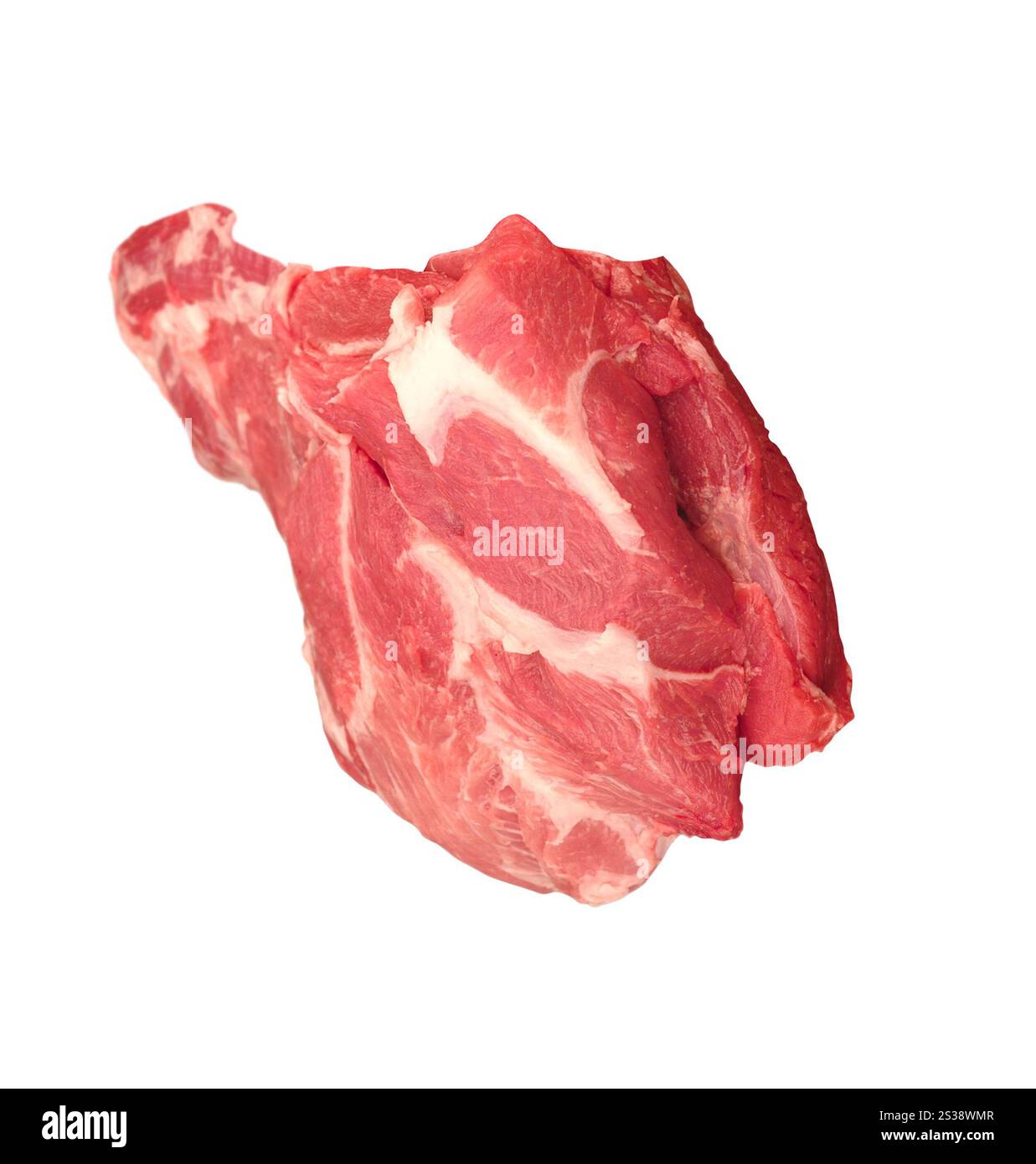 bistecca di manzo isolata su sfondo bianco. bistecca di manzo su sfondo bianco Foto Stock