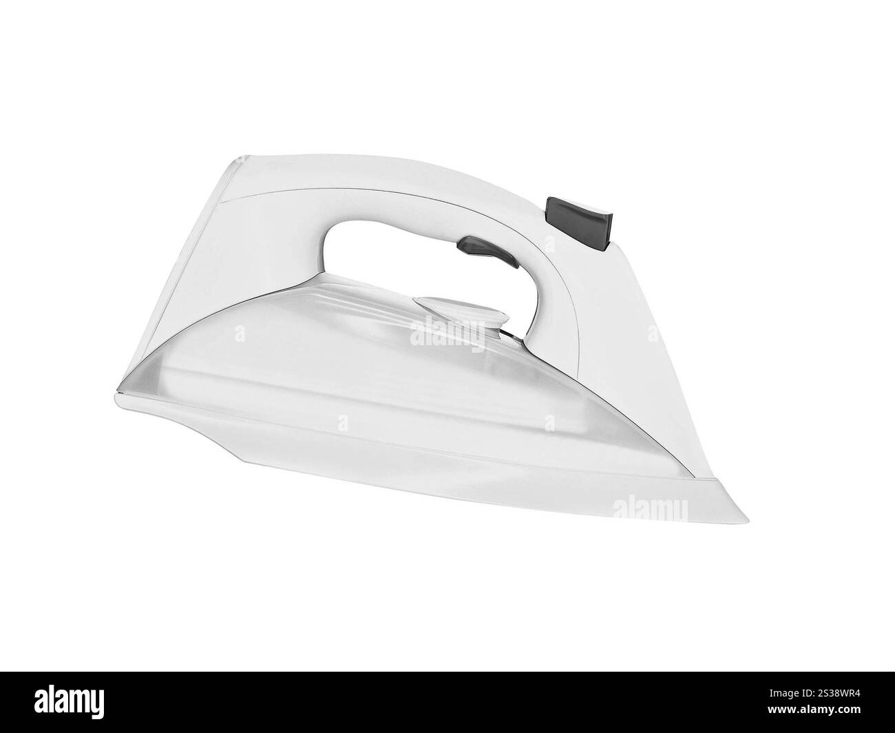 ferro utensile elettrico per lavori domestici isolato su sfondo bianco. utensile elettrico per lavori domestici in ferro Foto Stock