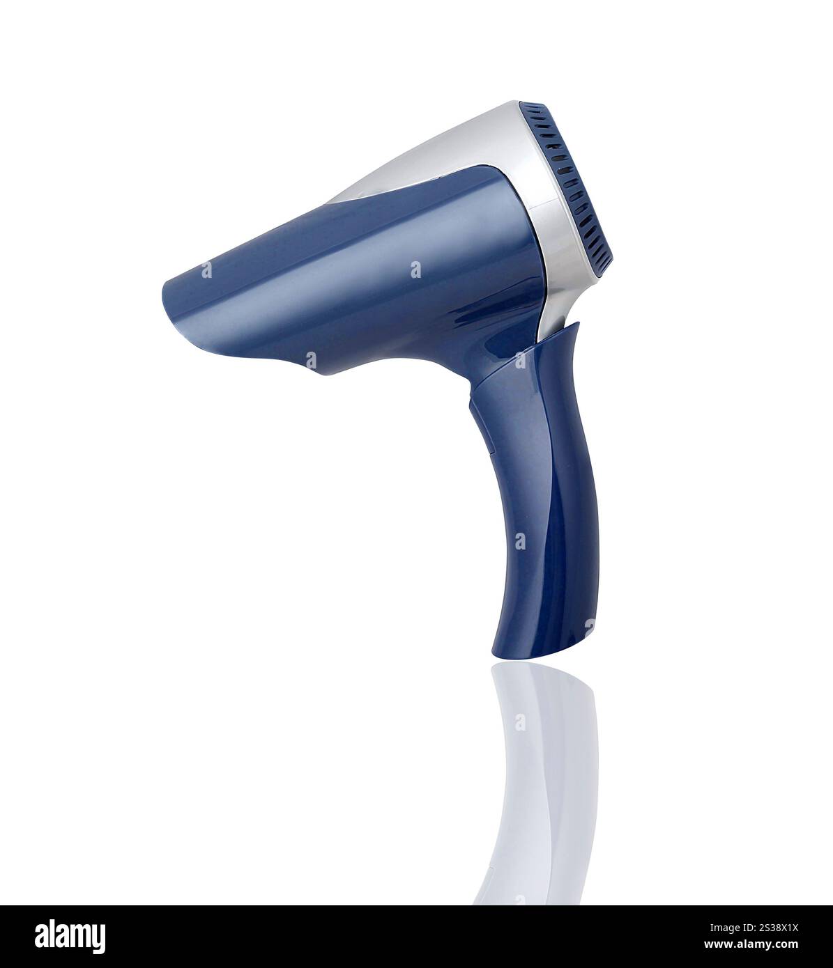 Asciugacapelli alla moda isolato su sfondo bianco. Asciugacapelli alla moda isolato Foto Stock