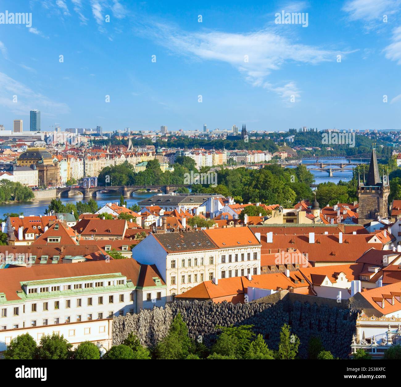 Stare Mesto (Città Vecchia) visualizza, Praga, Repubblica Ceca Foto Stock