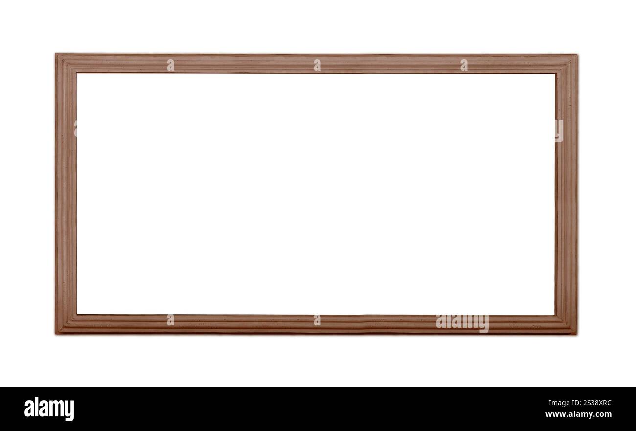 Cornice isolata su sfondo bianco. Telaio isolato Foto Stock