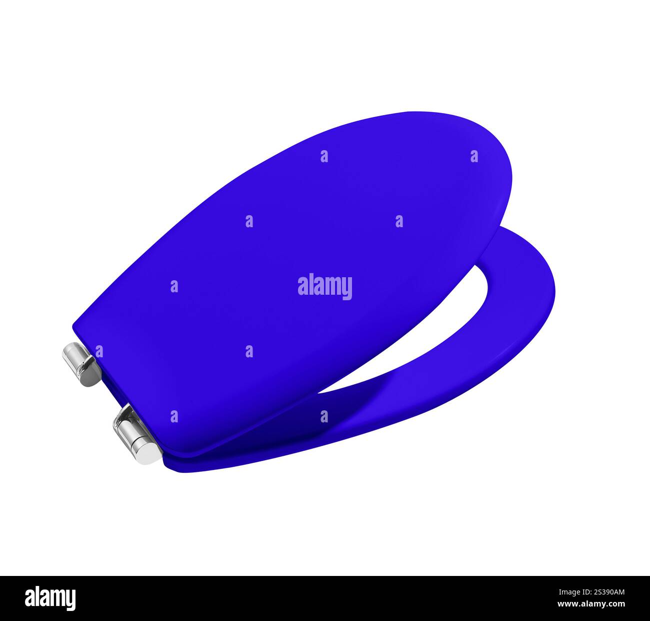 seduta del wc isolata su sfondo bianco Foto Stock