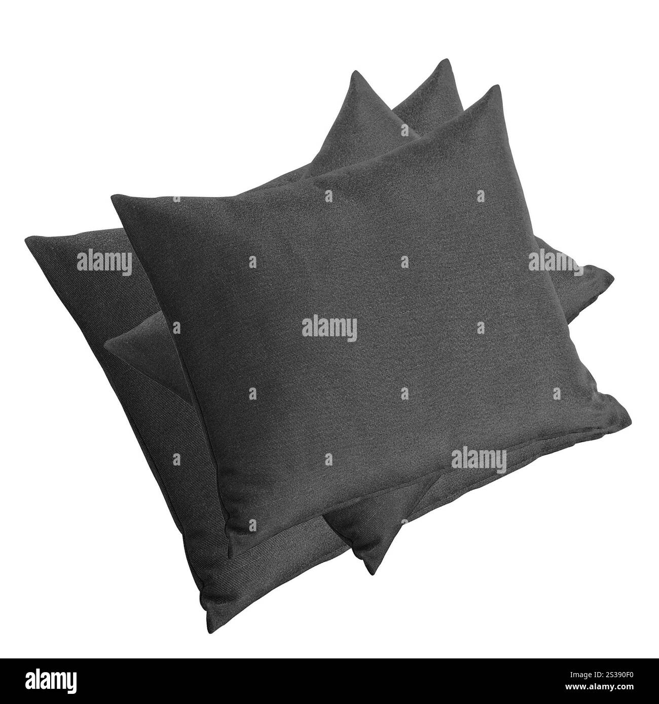 cuscini isolati su bianco Foto Stock