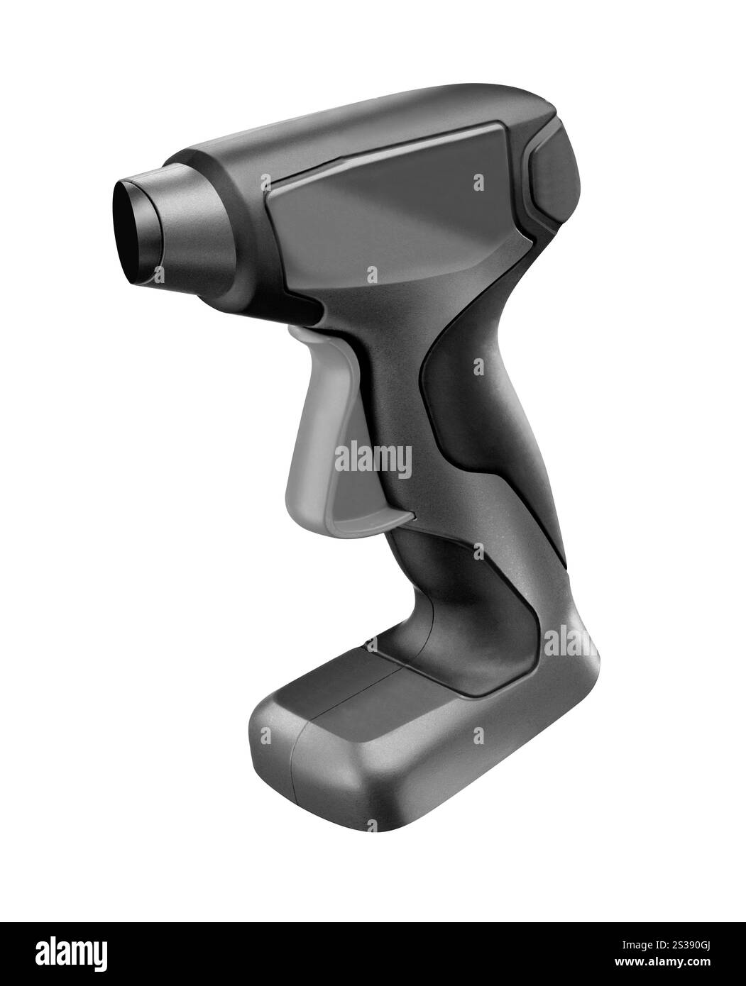 pistola termica elettrica isolata su sfondo bianco Foto Stock
