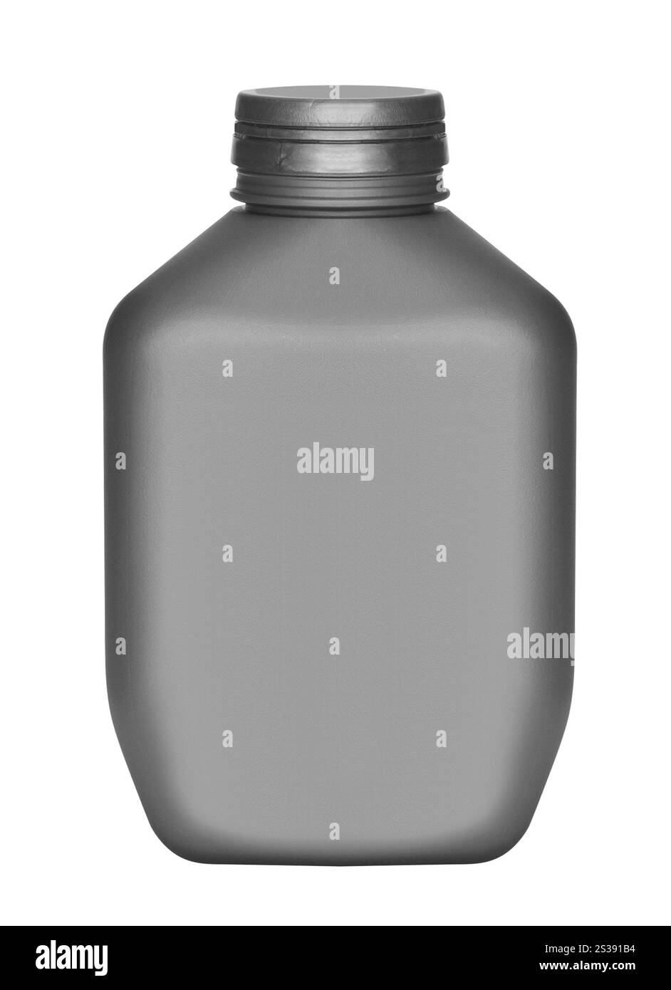 Bottiglia in plastica isolato su bianco Foto Stock