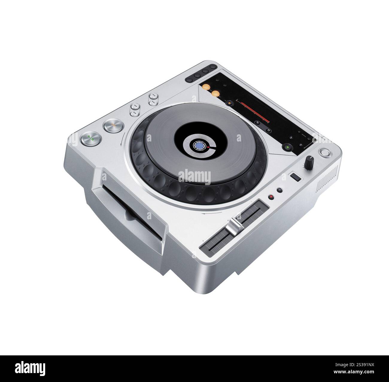 mixer dj isolato su bianco. mixer dj isolato Foto Stock