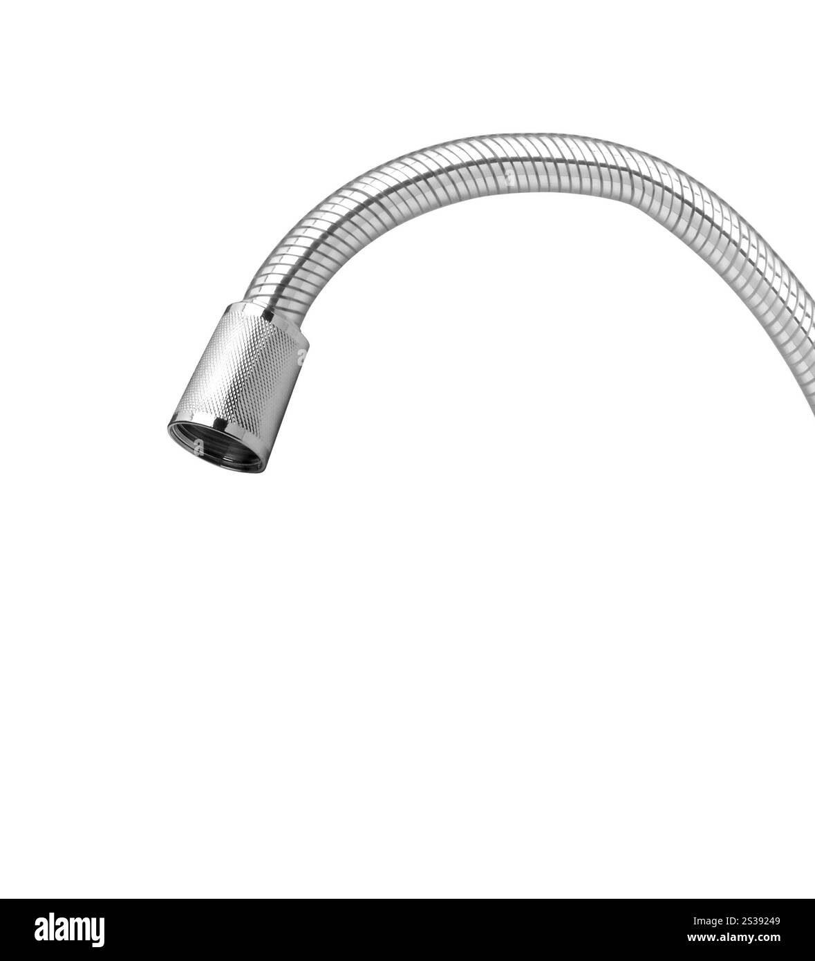 Tubo dell'acqua isolato su sfondo bianco. Tubo flessibile dell'acqua isolato Foto Stock