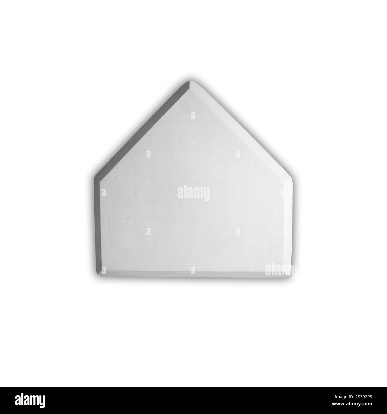Base piastra baseball isolata su bianco Foto Stock