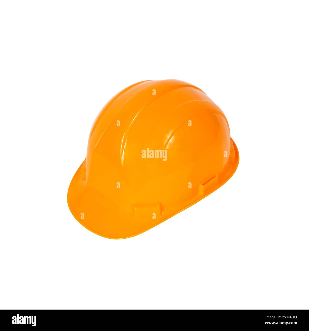 Struttura Hard Hat isolata su bianco Foto Stock