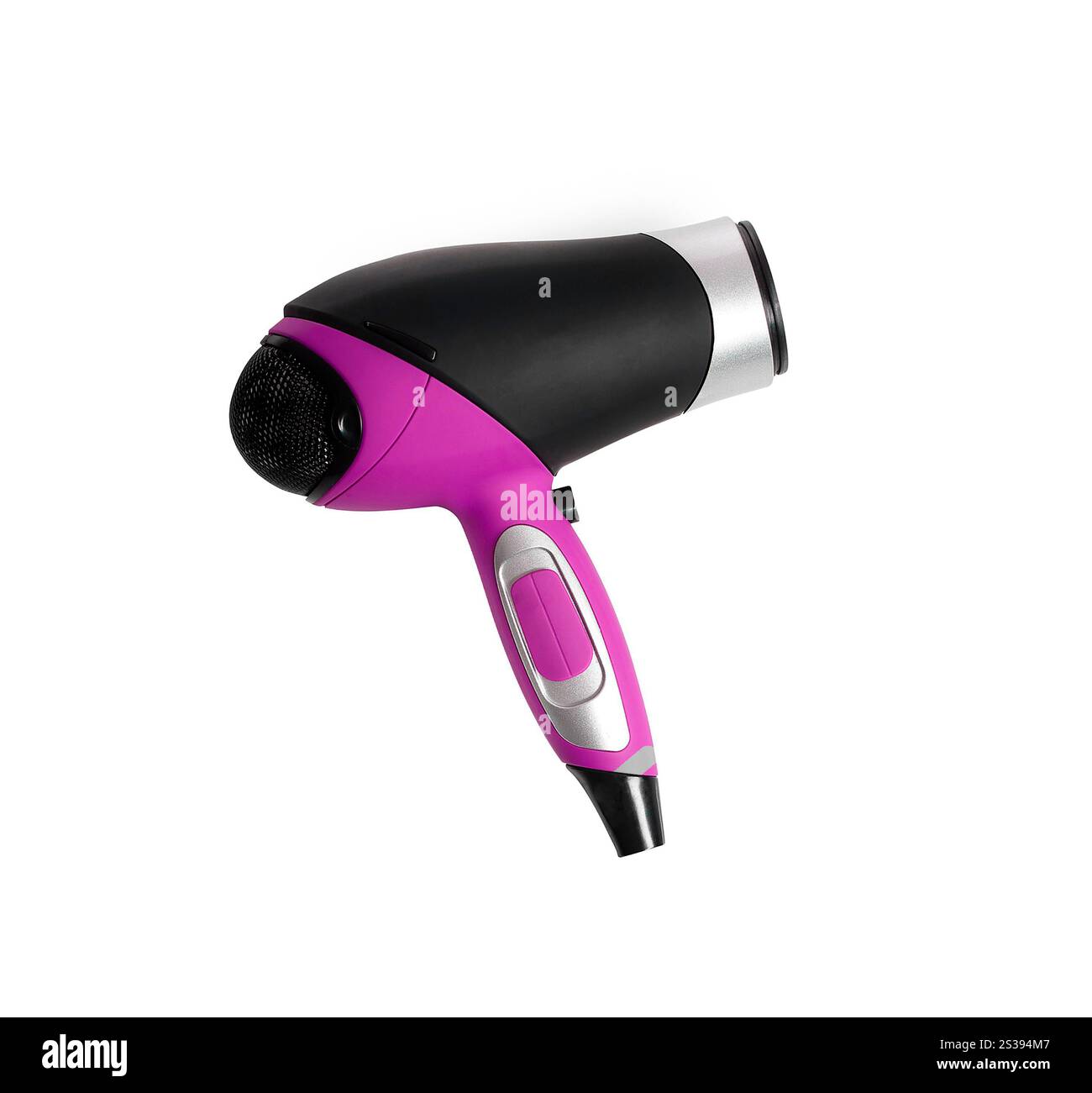 Asciugacapelli isolati su sfondo bianco Foto Stock