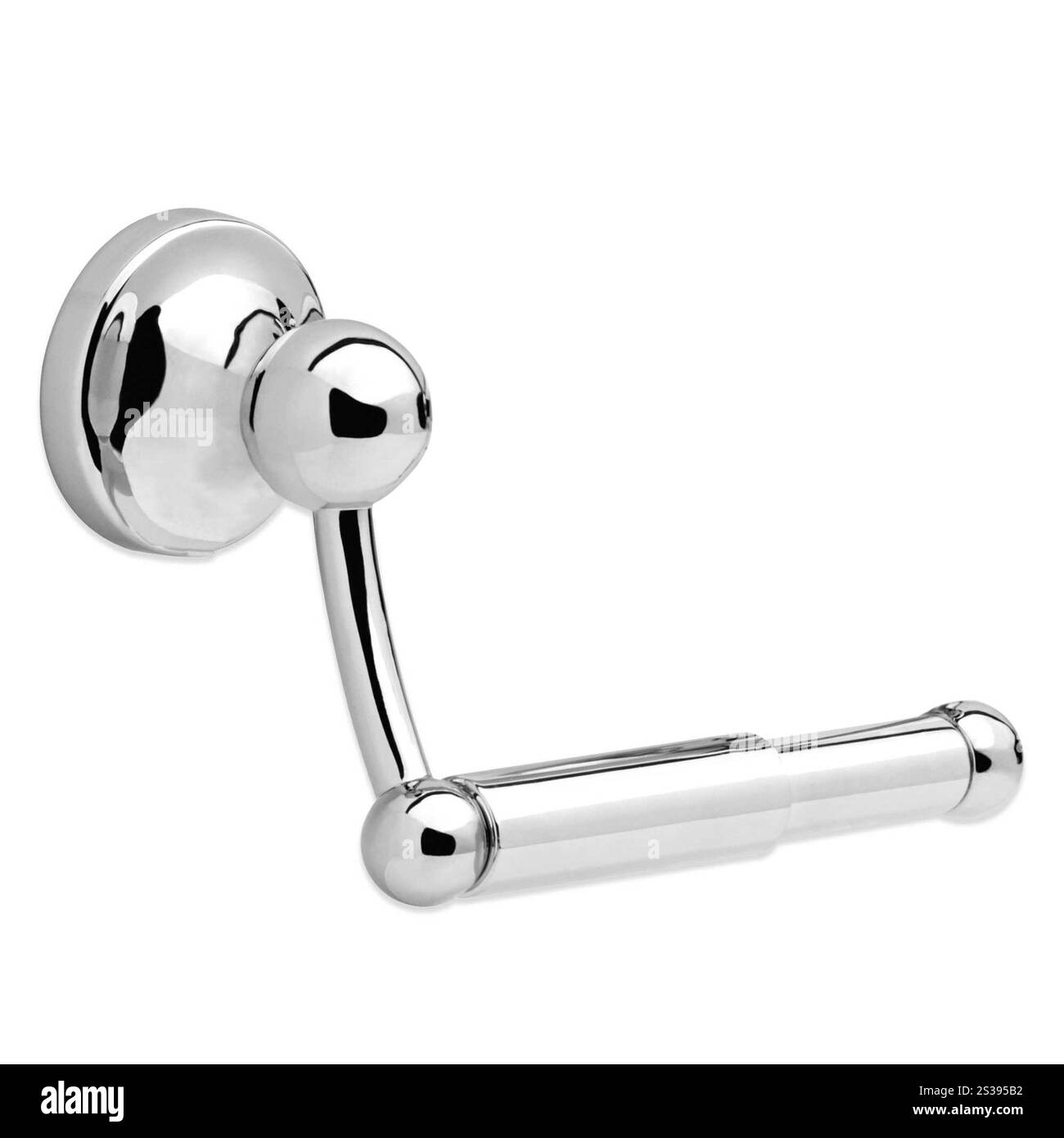 Porta carta igienica, isolato su sfondo bianco. Porta carta igienica, isolato Foto Stock