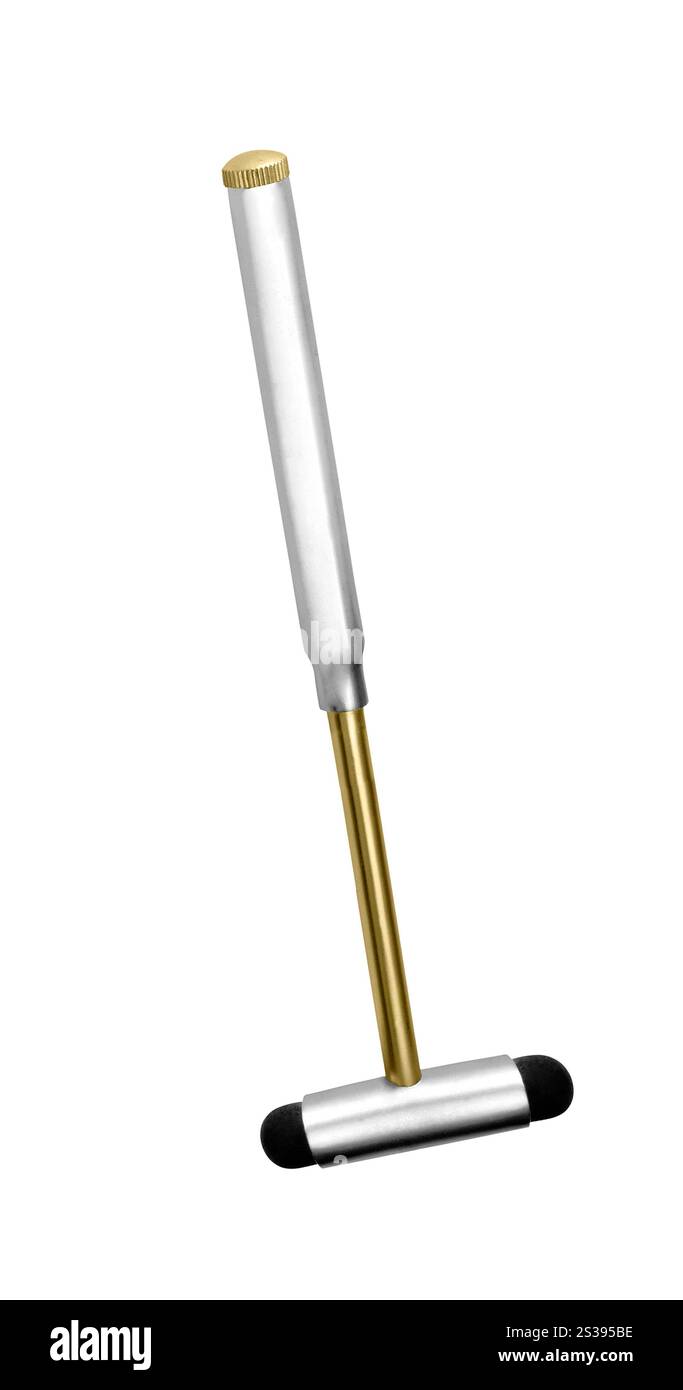 martello medico isolato su bianco Foto Stock