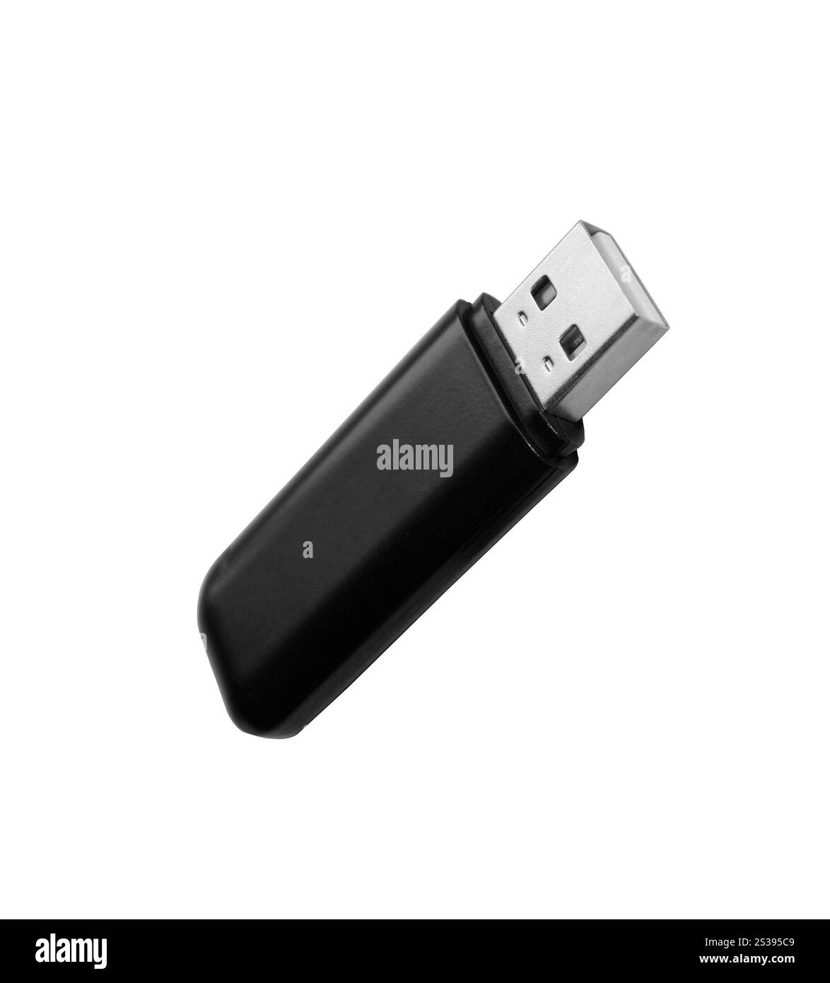 Flash drive isolati su sfondo bianco Foto Stock