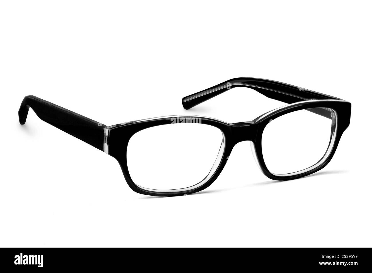 Occhiali Black Eye isolati su White. Occhiali Black Eye Foto Stock