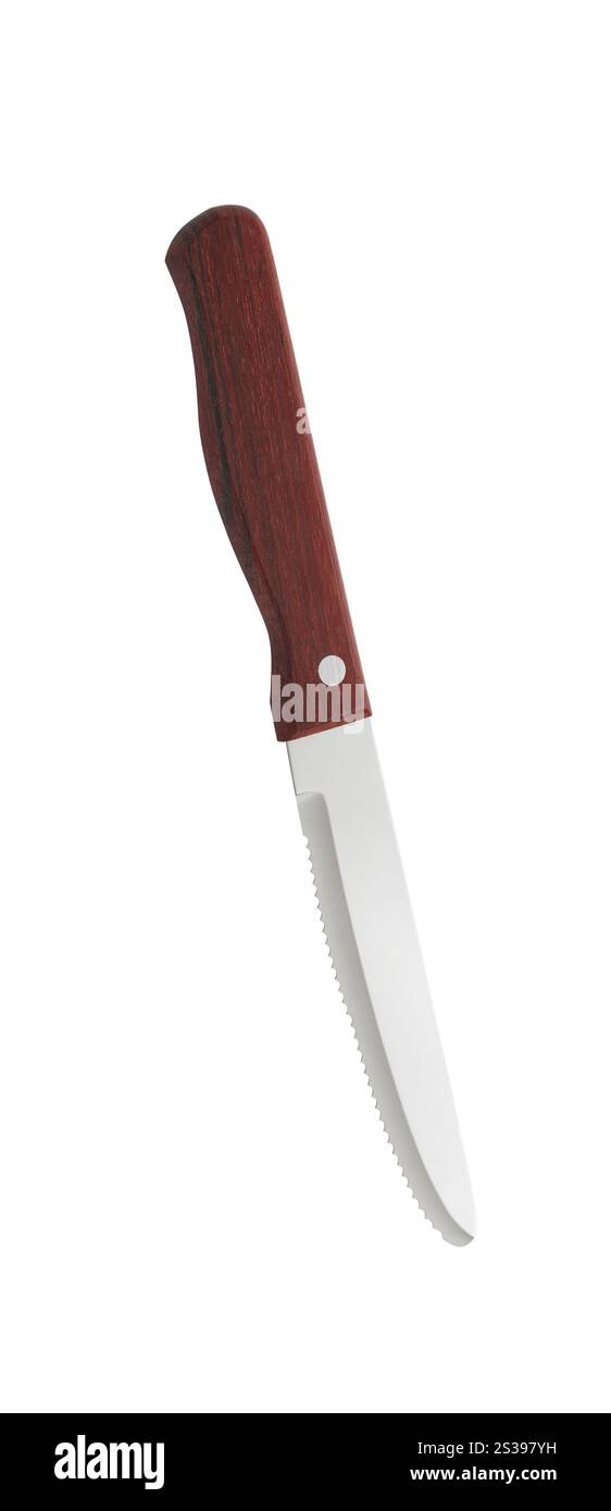 coltello isolato su sfondo bianco. coltello Foto Stock