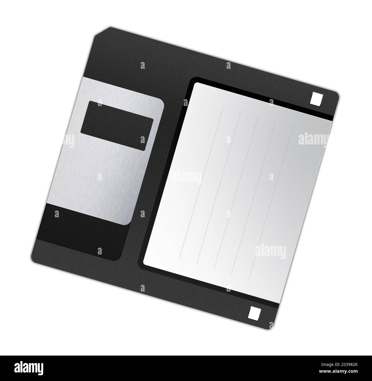 disco floppy isolato su sfondo bianco. disco floppy Foto Stock