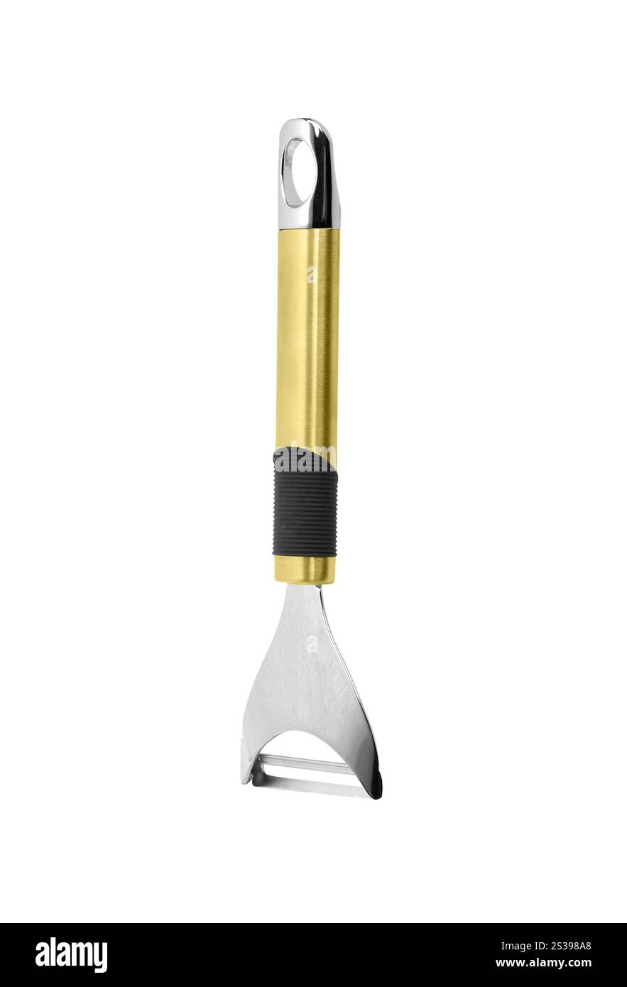 Coltello per potato isolato su sfondo bianco. Coltello per potatura Foto Stock