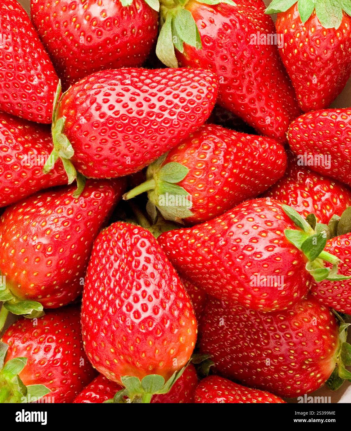 fragola fresca, primo piano con consistenza. fragola fresca, primo piano Foto Stock