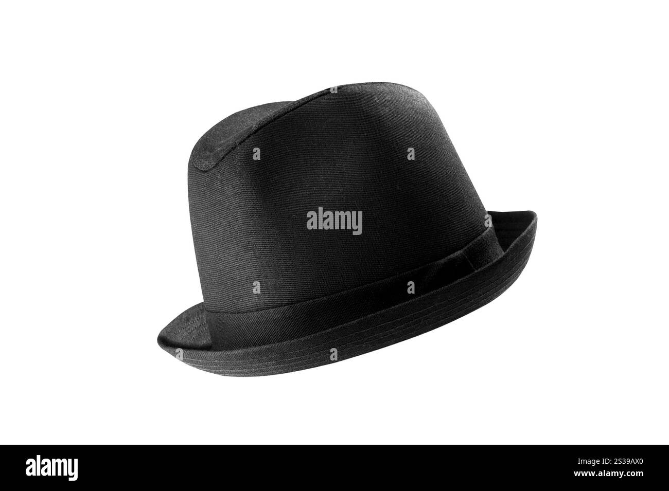 cappello marrone invernale maschio isolato. cappello marrone invernale maschile Foto Stock