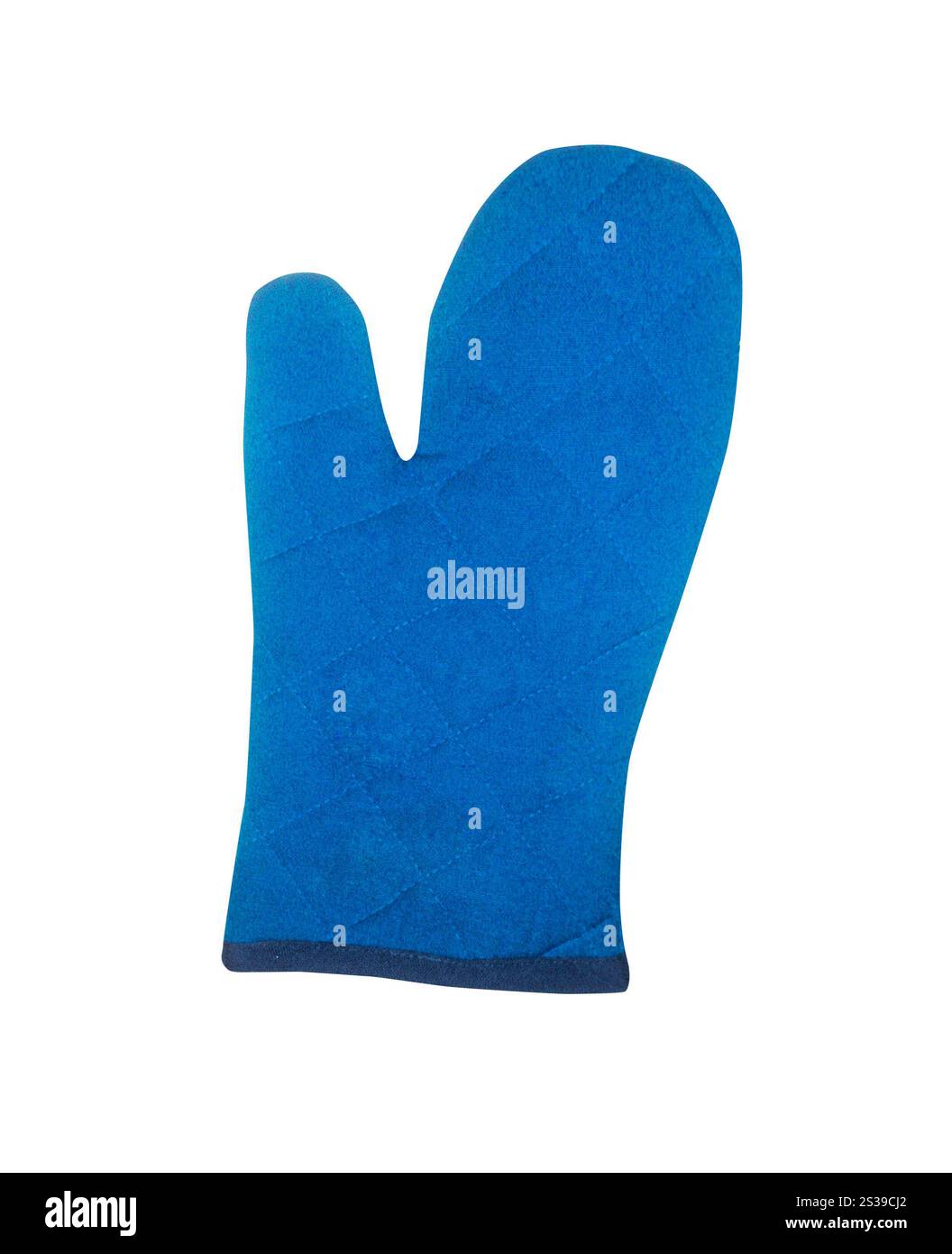 Guanto da forno su sfondo bianco Foto Stock