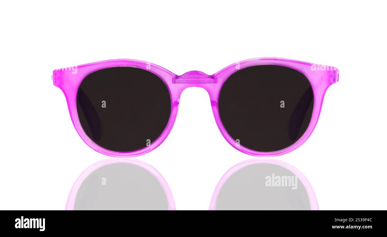 Occhiali da sole rosa donne. Occhiali da sole verdi da donna Foto Stock