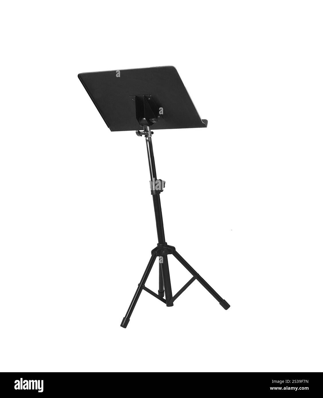 La musica resta isolata sul bianco. Supporto musicale Foto Stock