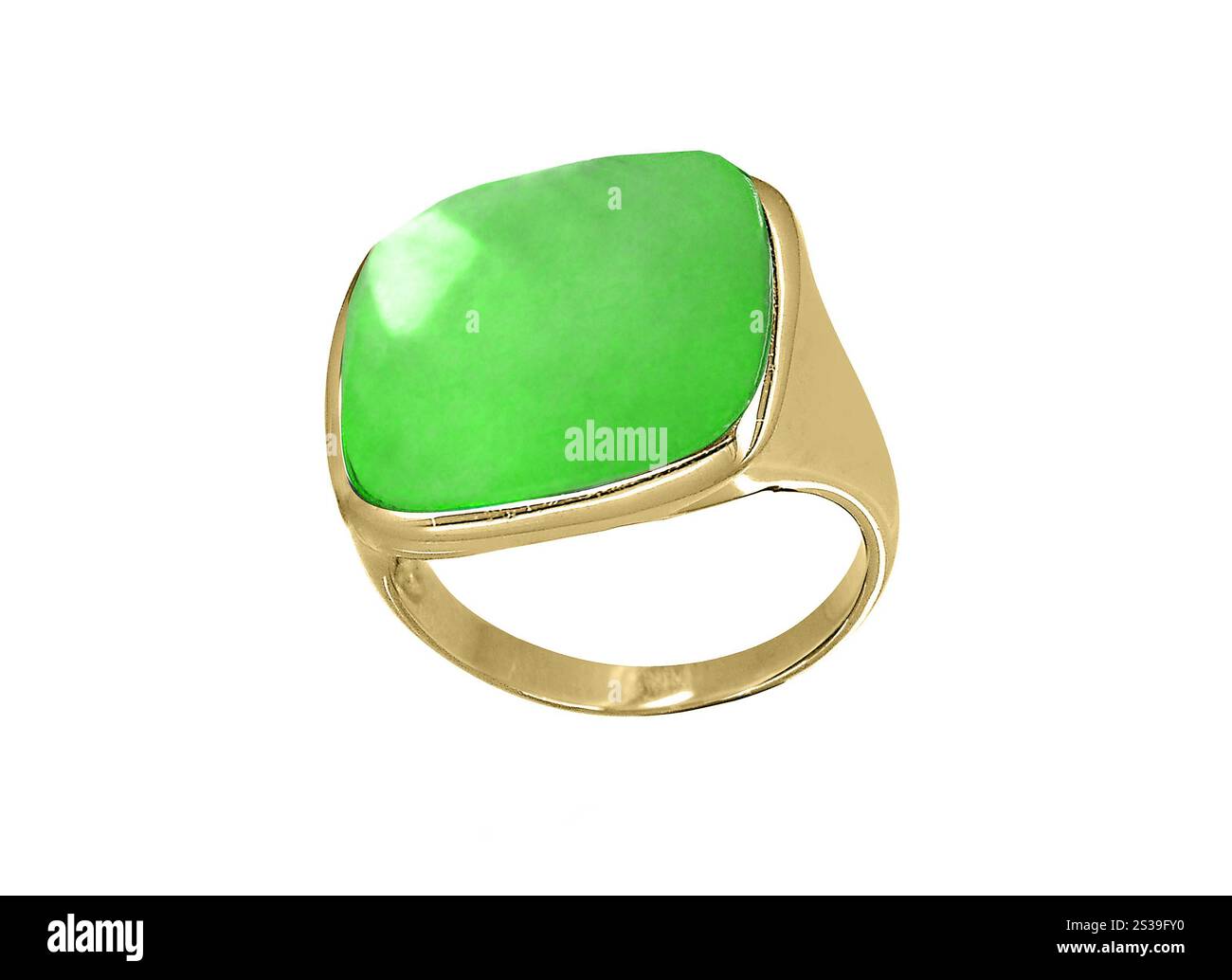 anello singolo isolato su sfondo bianco. anello singolo isolato Foto Stock