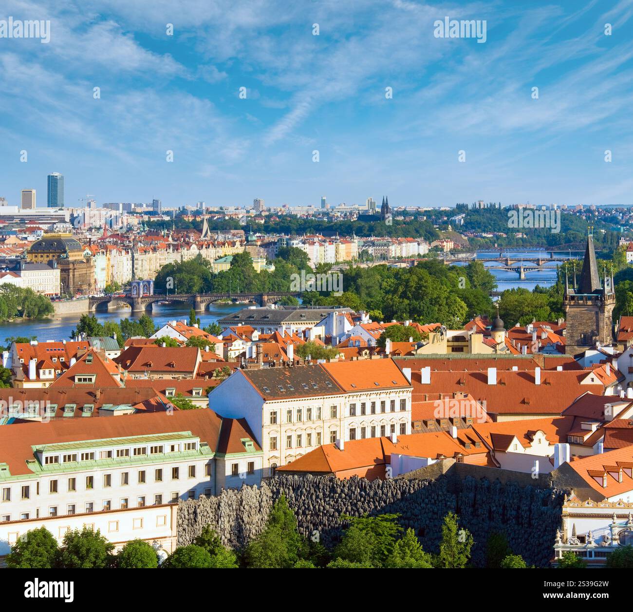 Stare Mesto (Città Vecchia) visualizza, Praga, Repubblica Ceca Foto Stock