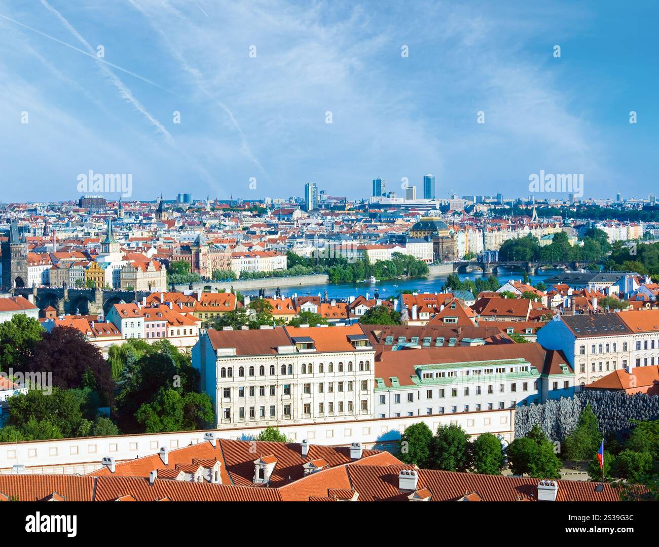Stare Mesto (Città Vecchia) visualizza, Praga, Repubblica Ceca Foto Stock