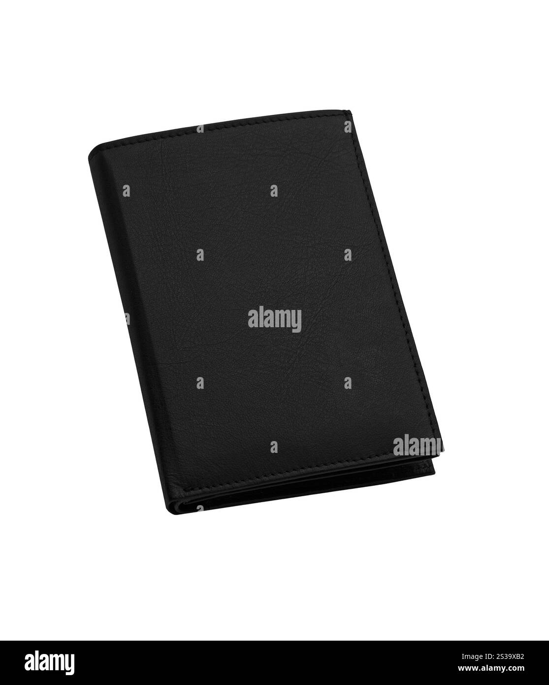 Custodia in pelle nera. Custodia in pelle marrone Foto Stock