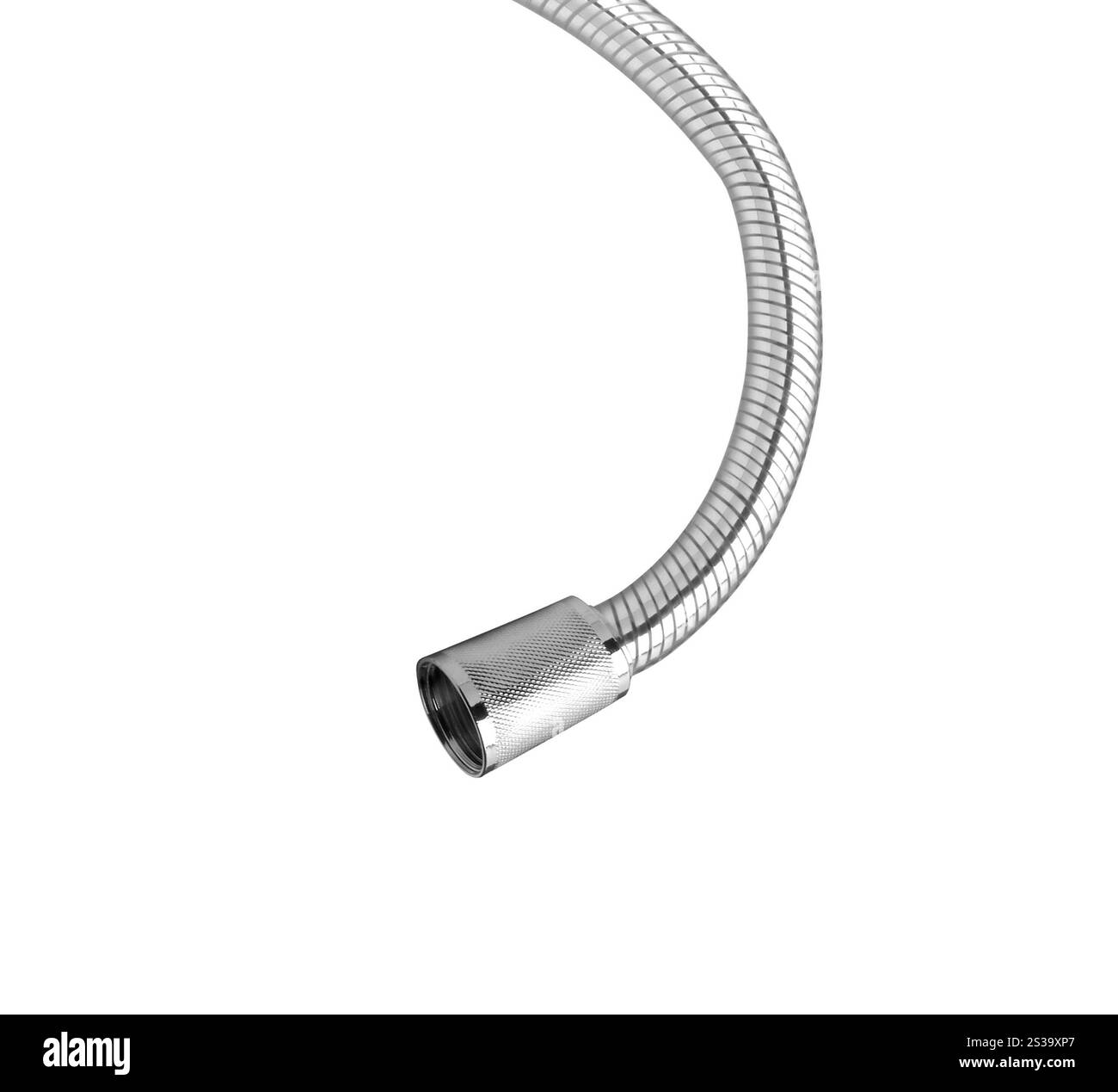 Tubo dell'acqua isolato su sfondo bianco. Tubo flessibile dell'acqua isolato Foto Stock