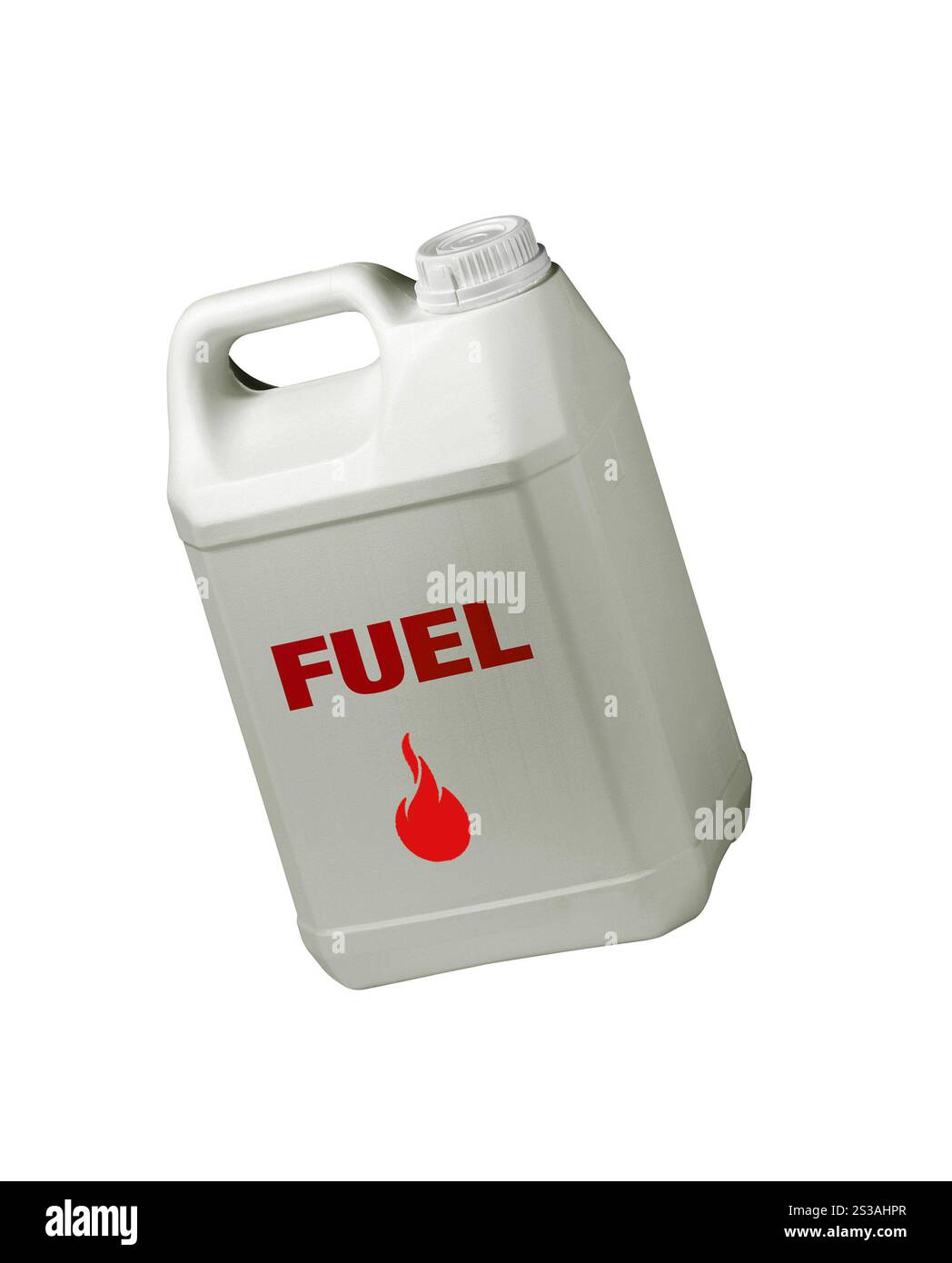 contenitore bianco isolato su sfondo bianco. contenitore bianco Foto Stock