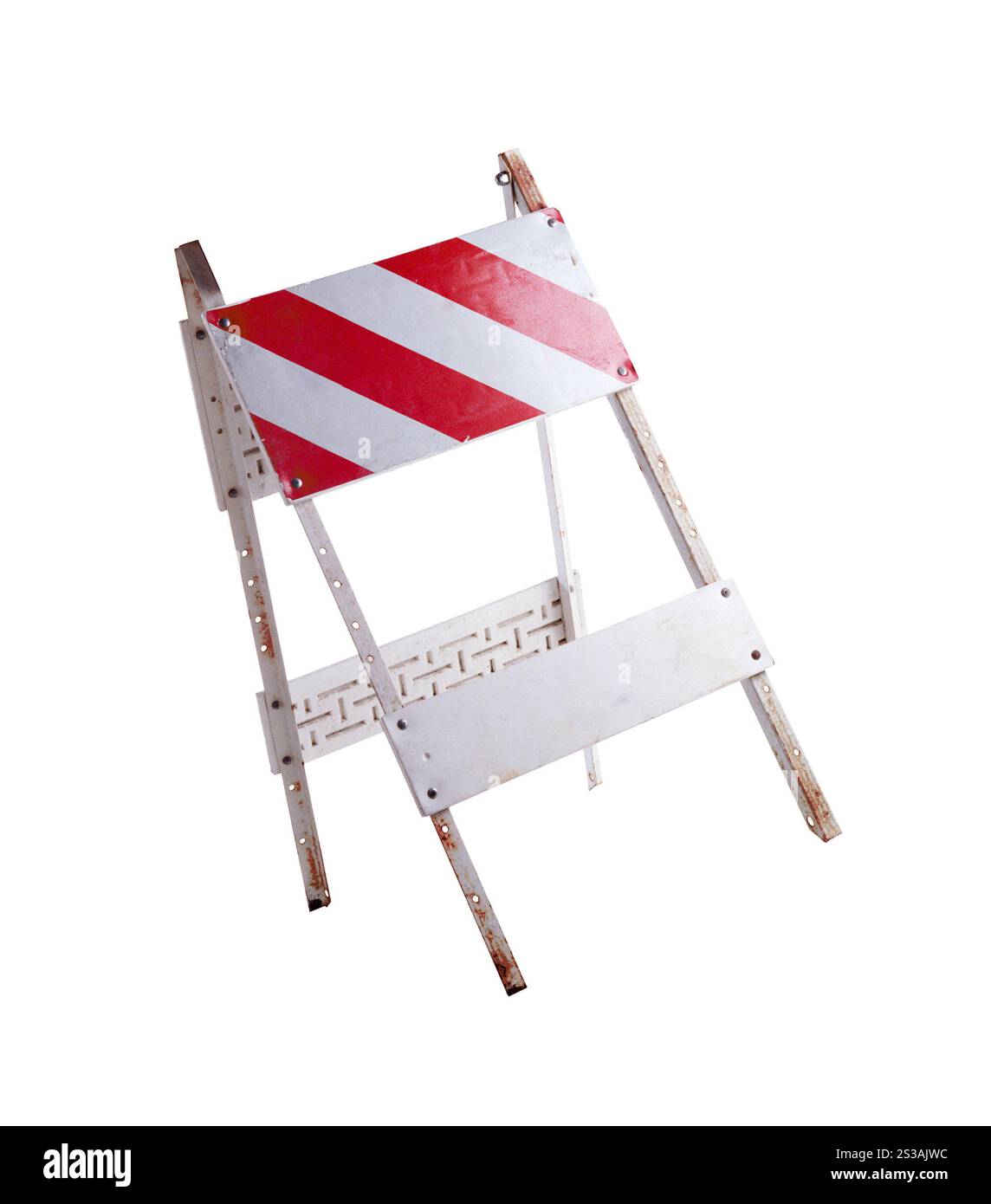 sospiro di strada stretta isolato su sfondo bianco. sospiro di strada stretta isolato Foto Stock