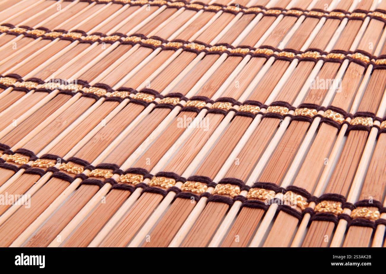 biancheria da letto in legno, sfondo da primo piano. biancheria da letto con tè di fondo in legno Foto Stock