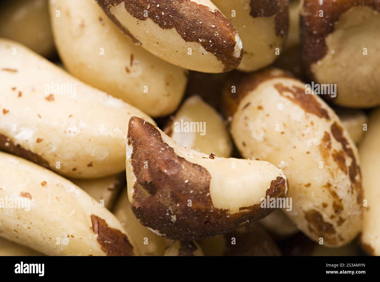 Immagine estremamente ravvicinata di arachidi primo piano. Immagine estremamente ravvicinata delle arachidi Foto Stock