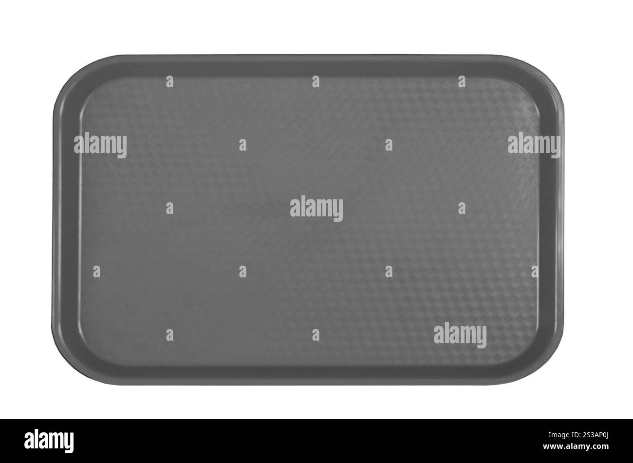 contenitore per stoviglie in plastica isolato su sfondo bianco. contenitore di plastica per stoviglie Foto Stock