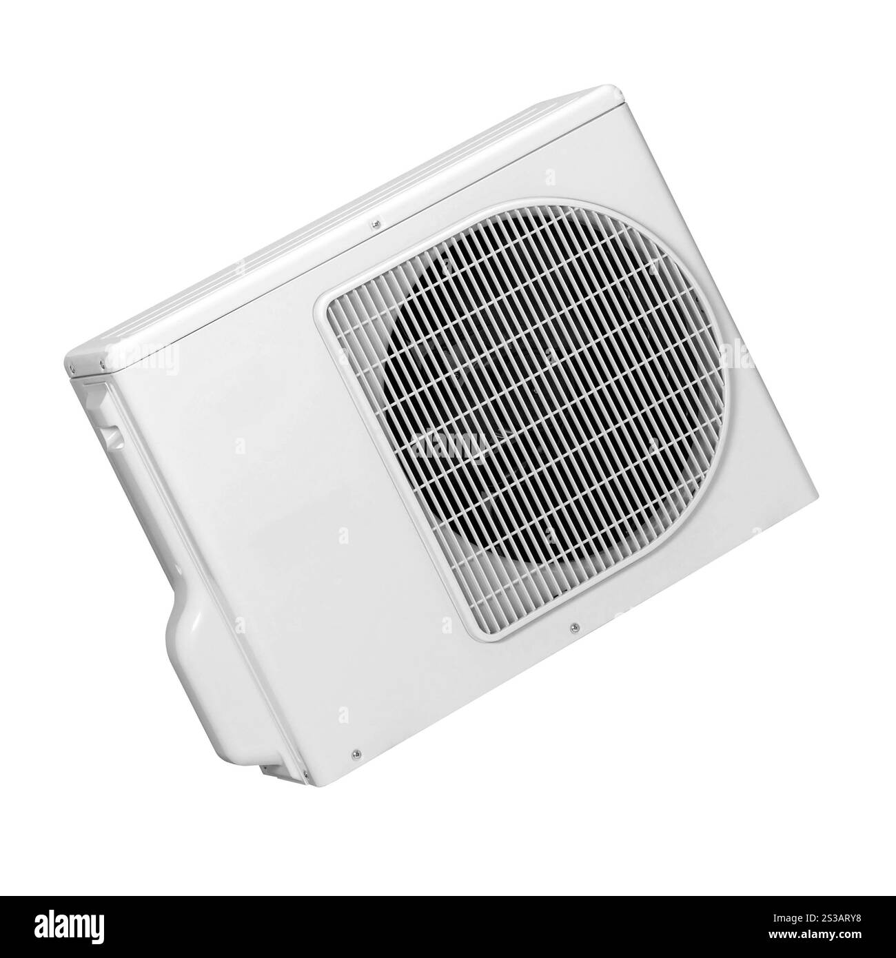 Blocco interno di un nuovo condizionatore d'aria. Design moderno. Blocco interno di un nuovo condizionatore d'aria Foto Stock