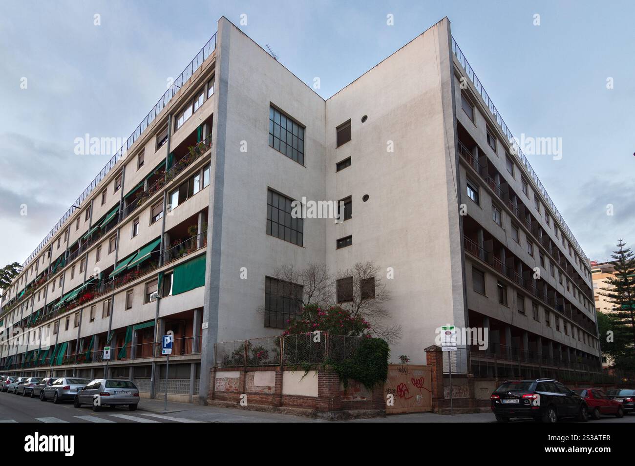 Casa Bloc, di Josep Lluís Sert. 1936. Barcellona. Spagna. Foto Stock